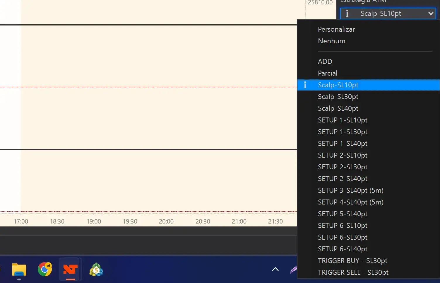 Como Configurar o NinjaTrader para operar Mesas Proprietárias 2 3780 Print Estrategia ATM